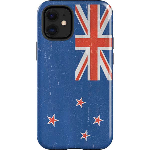 New Zealand Flag Distressed iPhone 12 Mini Impact Case